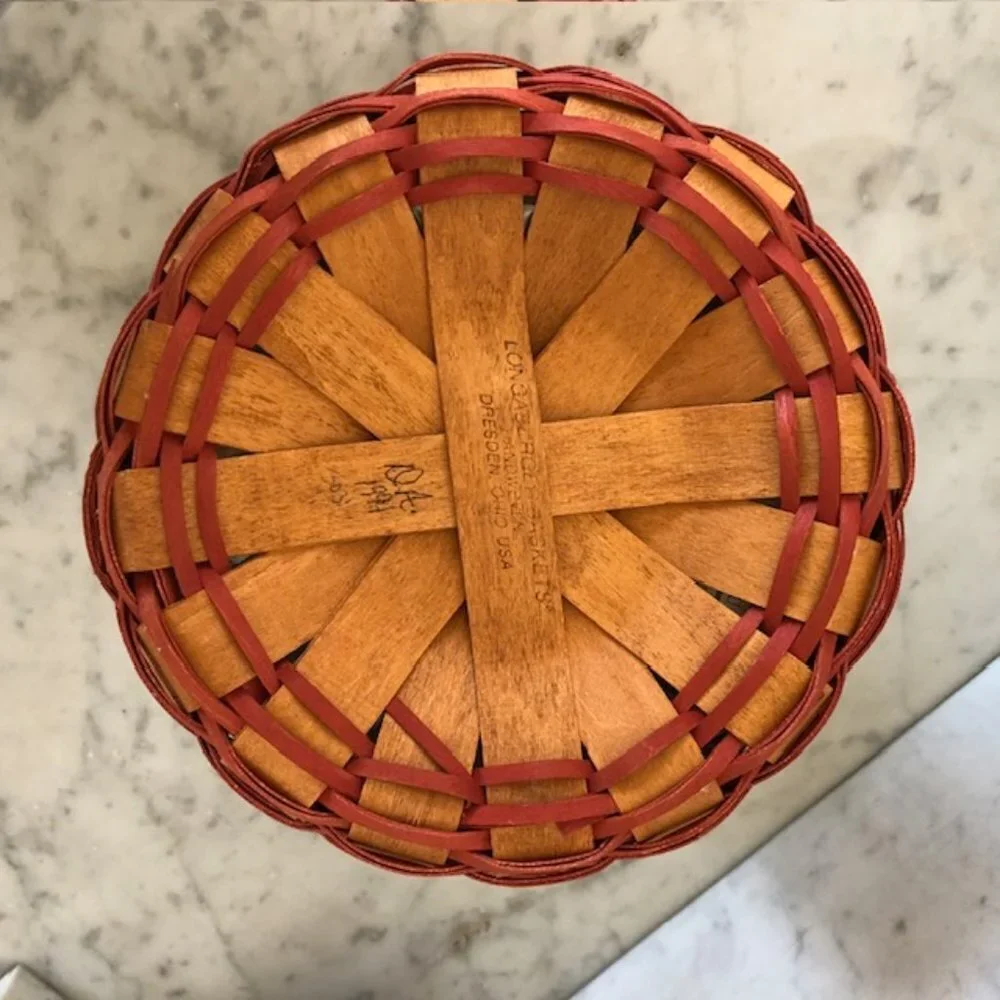 LONGABERGER Mother's Day Basket of Love Liner Protector 1995